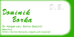 dominik borka business card